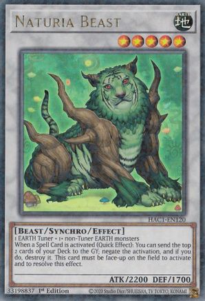 Image of Naturia Beast (Duel Terminal) (HAC1-EN120) - Hidden Arsenal: Chapter 1 1st Edition