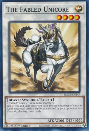 Image of The Fabled Unicore (HAC1-EN147) - Hidden Arsenal: Chapter 1 1st Edition