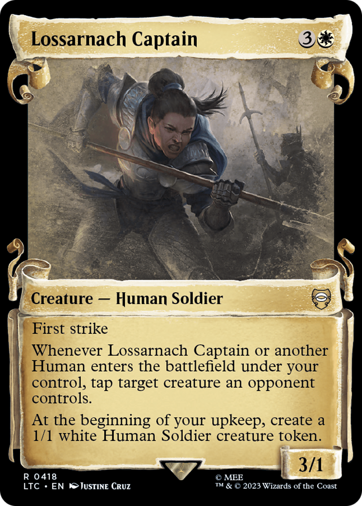 Image of Lossarnach Captain (Showcase Scrolls) (LTC-418) - Tales of Middle-earth Commander: (Showcase)