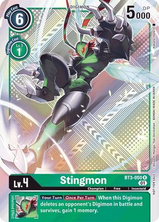 Image of Stingmon - BT3-050 (Official Tournament Pack Vol.4) (BT3-050) - Release Special Booster 1.0 Foil