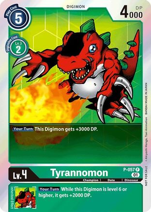 Image of Tyrannomon (Official Tournament Pack Vol.4) (P-057) - Digimon Promotion Cards