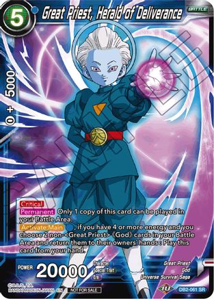 Image of Great Priest, Herald of Deliverance (Tournament Pack Vol. 7) (DB2-061) - Tournament Promotion Cards