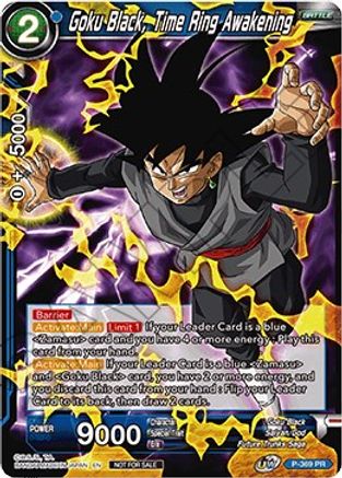 Image of Goku Black, Time Ring Awakening (Tournament Pack Vol. 7) (P-369) - Tournament Promotion Cards