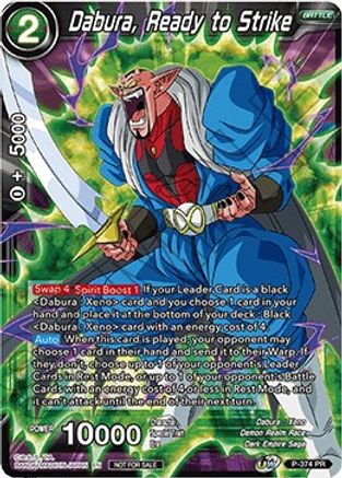 Image of Dabura, Ready to Strike (Tournament Pack Vol. 7) (P-374) - Tournament Promotion Cards