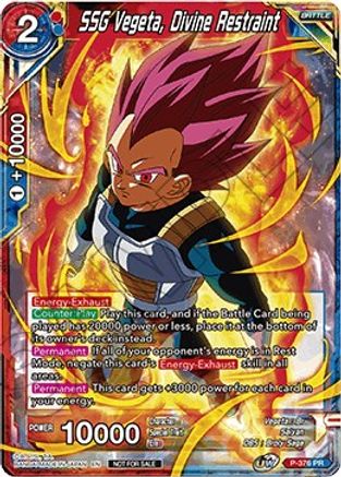 Image of SSG Vegeta, Divine Restraint (Tournament Pack Vol. 7) (P-376) - Tournament Promotion Cards