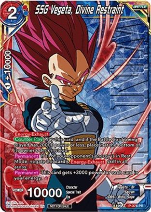 Image of SSG Vegeta, Divine Restraint (Tournament Pack Vol. 7) (Winner) (P-376) - Tournament Promotion Cards