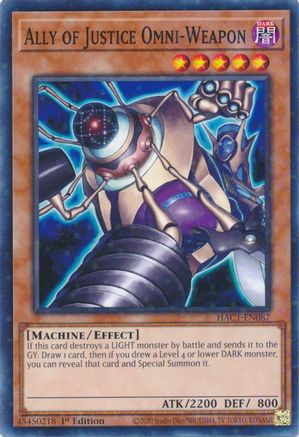 Image of Ally of Justice Omni-Weapon (Duel Terminal) (HAC1-EN087) - Hidden Arsenal: Chapter 1 1st Edition