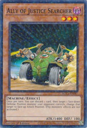 Image of Ally of Justice Searcher (Duel Terminal) (HAC1-EN081) - Hidden Arsenal: Chapter 1 1st Edition