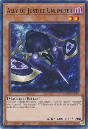 Image of Ally of Justice Unlimiter (Duel Terminal) (HAC1-EN086) - Hidden Arsenal: Chapter 1 1st Edition