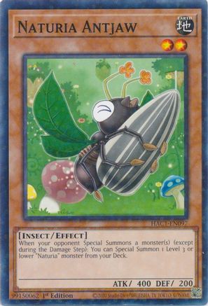 Image of Naturia Antjaw (Duel Terminal) (HAC1-EN097) - Hidden Arsenal: Chapter 1 1st Edition