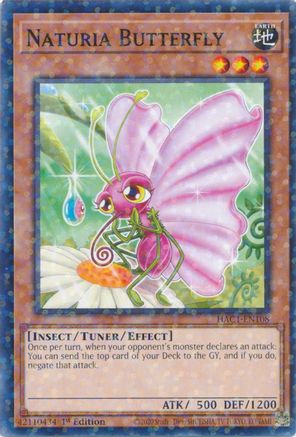 Image of Naturia Butterfly (Duel Terminal) (HAC1-EN108) - Hidden Arsenal: Chapter 1 1st Edition