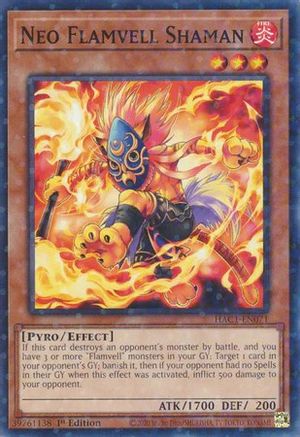 Image of Neo Flamvell Shaman (Duel Terminal) (HAC1-EN071) - Hidden Arsenal: Chapter 1 1st Edition