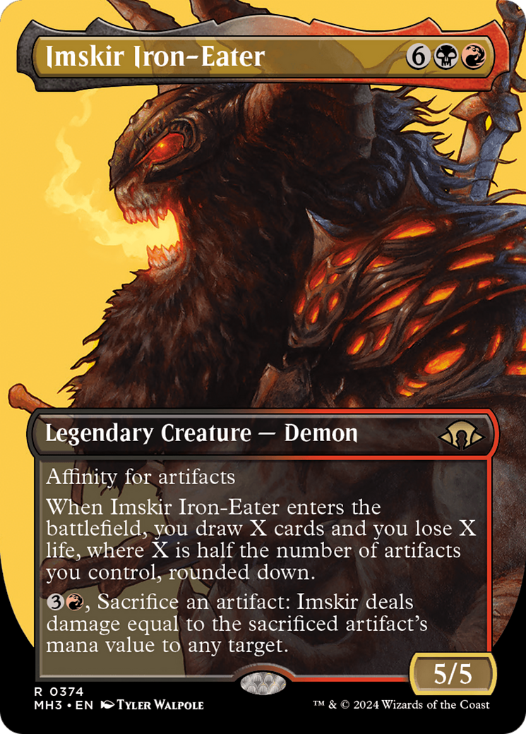 Image of Imskir Iron-Eater (Borderless) (MH3-374) - Modern Horizons 3 (Borderless)
