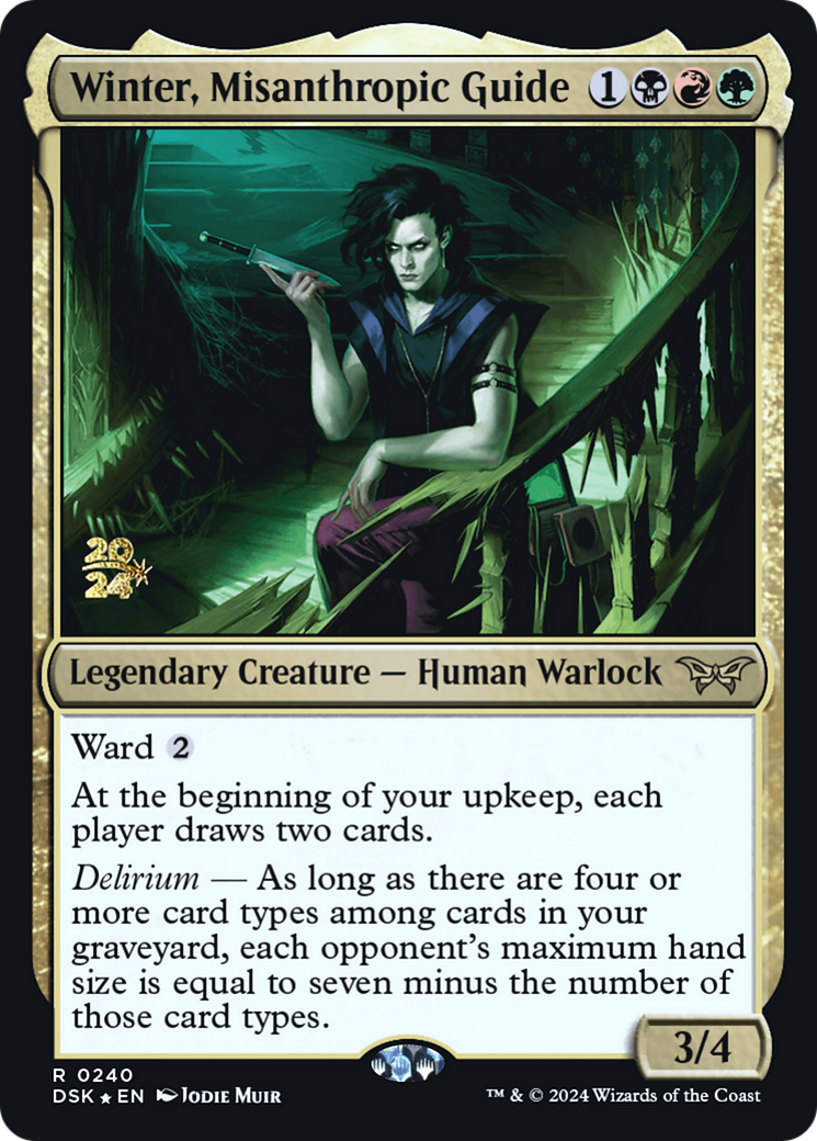Image of Winter, Misanthropic Guide (PRE-240) - Duskmourn: House of Horror Promos Foil