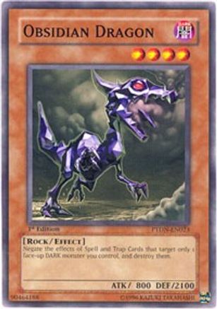Image of Obsidian Dragon (PTDN-EN023) - Phantom Darkness 1st Edition