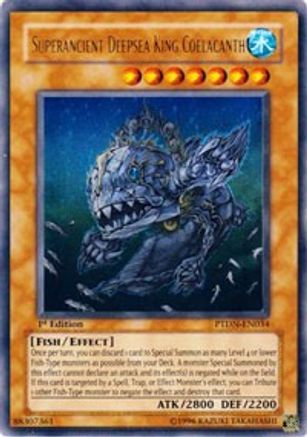 Image of Superancient Deepsea King Coelacanth (PTDN-EN034) - Phantom Darkness 1st Edition