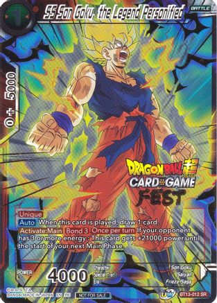 Image of SS Son Goku, the Legend Personified (Card Game Fest 2022) (BT13-012) - Tournament Promotion Cards Foil