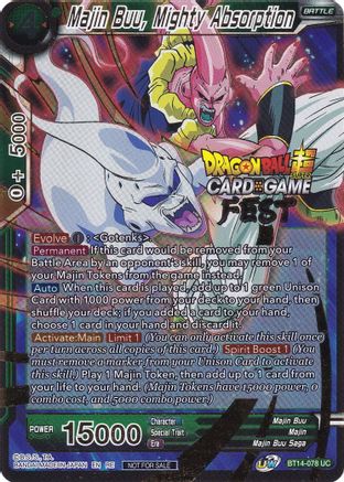 Image of Majin Buu, Mighty Absorption (Card Game Fest 2022) (BT14-078) - Tournament Promotion Cards Foil