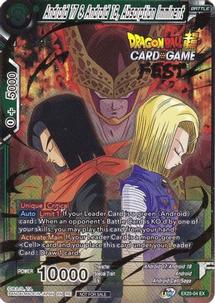 Image of Android 17 & Android 18, Absorption Imminent (Card Game Fest 2022) (EX20-04) - Tournament Promotion Cards Foil