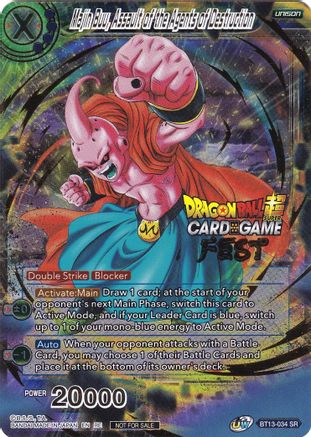 Image of Majin Buu, Assault of the Agents of Destruction (Card Game Fest 2022) (BT13-034) - Tournament Promotion Cards Foil