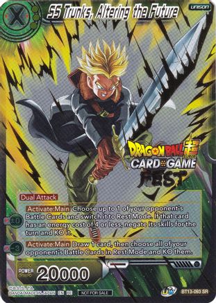 Image of SS Trunks, Altering the Future (Card Game Fest 2022) (BT13-093) - Tournament Promotion Cards Foil
