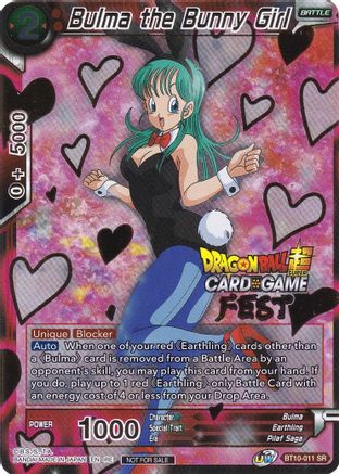 Image of Bulma the Bunny Girl (Card Game Fest 2022) (BT10-011) - Tournament Promotion Cards Foil