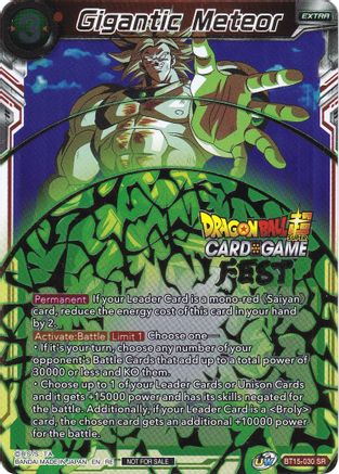 Image of Gigantic Meteor (Card Game Fest 2022) (BT15-030) - Tournament Promotion Cards Foil