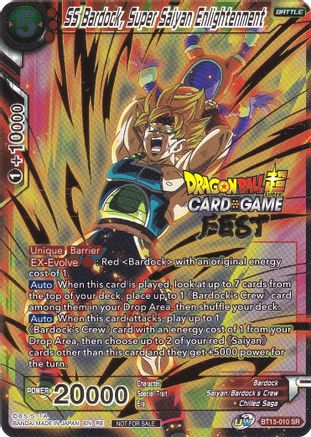 Image of SS Bardock, Super Saiyan Enlightenment (Card Game Fest 2022) (BT13-010) - Tournament Promotion Cards Foil
