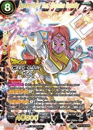 Image of Supreme Kai of Time, Spacetime Unraveler (Card Game Fest 2022) (BT12-154) - Tournament Promotion Cards Foil
