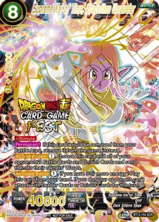 Image of Supreme Kai of Time, Spacetime Unraveler (Card Game Fest 2022) (Winner-Stamped) (BT12-154) - Tournament Promotion Cards Foil