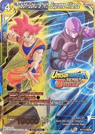 Image of Son Goku & Hit, Supreme Alliance (Event Pack 08) (Alternate Foil) (BT10-145) - Tournament Promotion Cards Foil
