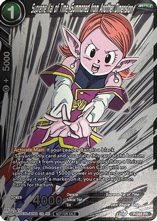 Image of Supreme Kai of Time, Summoned from Another Dimension (Event Pack 09) (Alternate Foil) (P-288) - Tournament Promotion Cards Foil