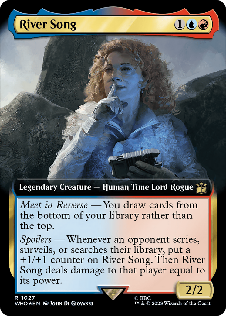 Image of River Song (Extended Art) (Surge Foil) (WHO-1027) - Doctor Who: (Extended Art) Foil