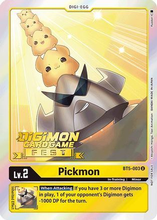 Image of Pickmon (Digimon Card Game Fest 2022) (BT5-003) - Battle of Omni Foil