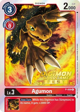 Image of Agumon - P-009 (Digimon Card Game Fest 2022) (P-009) - Digimon Promotion Cards Foil