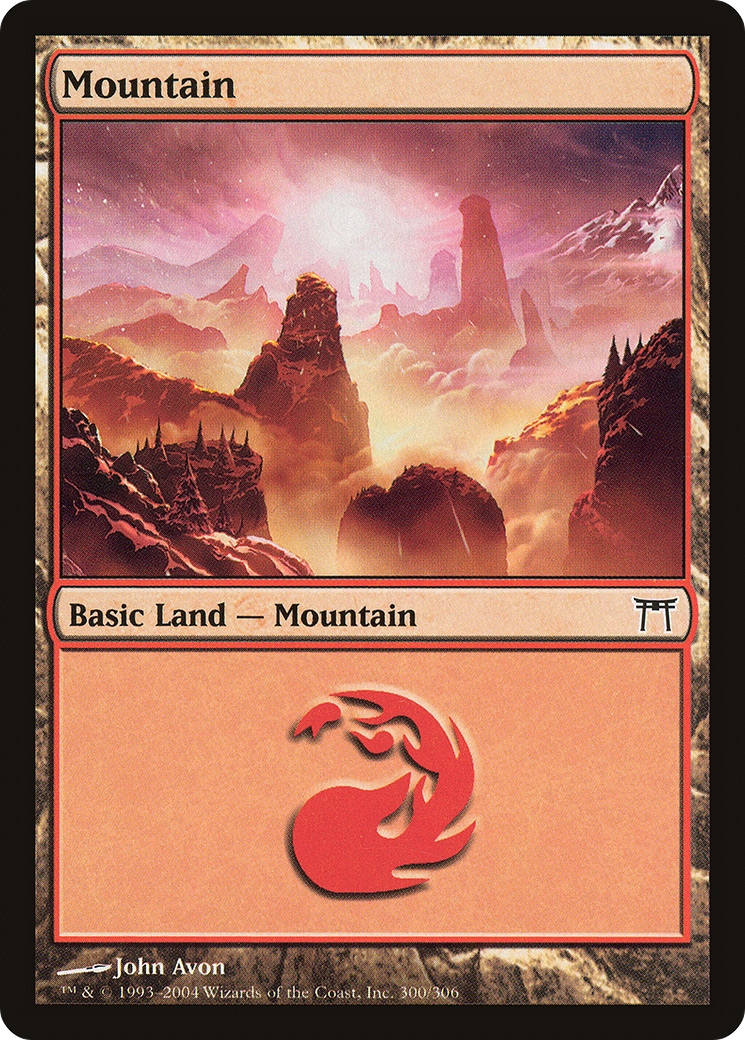 Image of Mountain (300) (CHK-300) - Champions of Kamigawa
