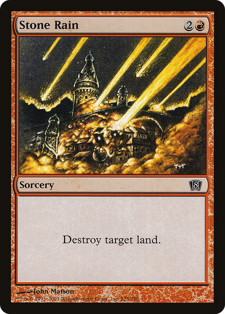Image of Stone Rain (8ED-225) - 8th Edition Foil