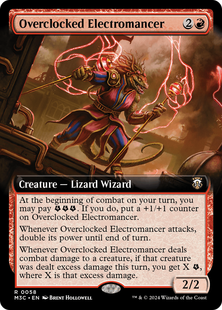 Image of Overclocked Electromancer (Extended Art) (M3C-058) - Modern Horizons 3 Commander: (Extended Art)