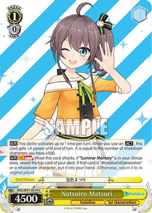 Image of Natsuiro Matsuri (HOL/W91-E014 U) - hololive production