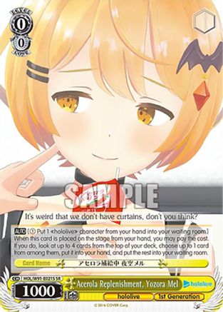 Image of Acerola Replenishment, Yozora Mel (SR) (HOL/W91-E021S SR) - hololive production