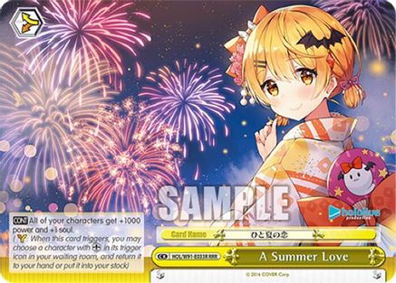 Image of A Summer Love (RRR) (HOL/W91-E033R RRR) - hololive production