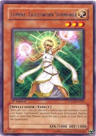Image of Lumina, Lightsworn Summoner (LODT-EN021) - Light of Destruction Unlimited