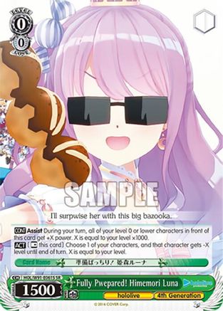 Image of Fully Pwepared! Himemori Luna (SR) (HOL/W91-E061S SR) - hololive production