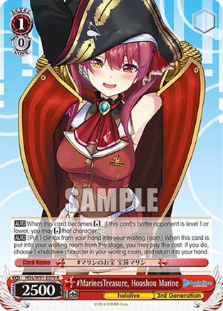 Image of #MarinesTreasure, Houshou Marine (HOL/W91-E079 R) - hololive production