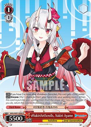 Image of #NakiriArtScrolls, Nakiri Ayame (HOL/W91-E090 U) - hololive production