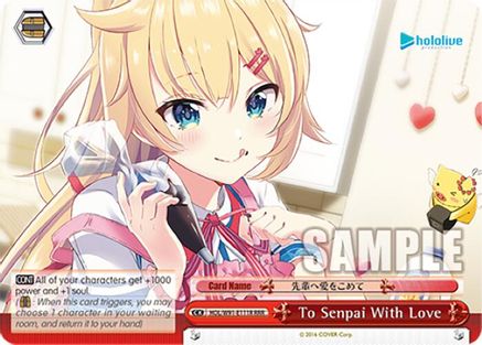 Image of To Senpai With Love (RRR) (HOL/W91-E111R RRR) - hololive production