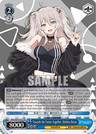 Image of Towards the Future Together, Shishiro Botan (HOL/W91-E121 R) - hololive production