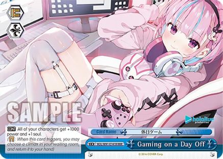 Image of Gaming on a Day Off (RRR) (HOL/W91-E141R RRR) - hololive production