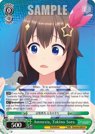 Image of Amnesia, Tokino Sora (RRR) (HOL/W91-TE001R RRR) - hololive production