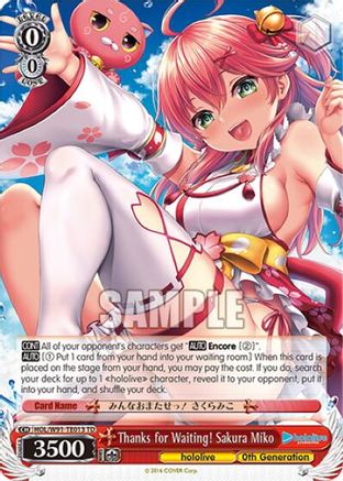 Image of Thanks for Waiting! Sakura Miko (HOL/W91-TE013 TD) - hololive production